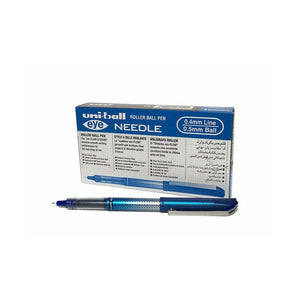 Uni-Ball Eye Needle UB-185S Liquid Ink Pen 0.5mm Blue Box of 12 - image 1