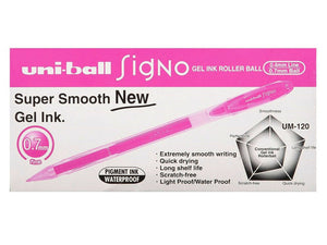 Uni-Ball Signo Gel Ink Pen 0.7mm Pink Box of 12 - image 1