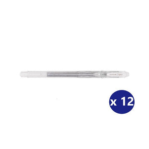 Uni-Ball Signo Sparkling UM-120SP Gel Ink Rollerball Pen 1.0mm Silver Box of 12 - image 1