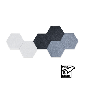 Visionchart Sana Acoustic Shapes Hexagon Assorted Pack of 6