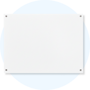 Visionchart VGB1290 Lumiere Magnetic Glassboard 1200 x 900mm White