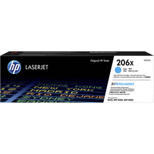 HP 206X High Yield Original LaserJet Toner Cartridge Cyan 2450 Pages
