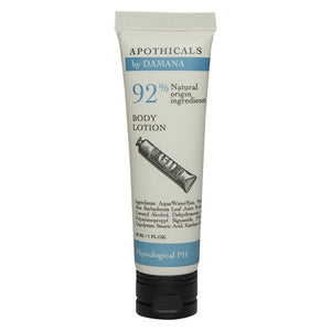 Apothicals vegan body lotion 30ml tube with aromatic and lavender scent, carton of 200