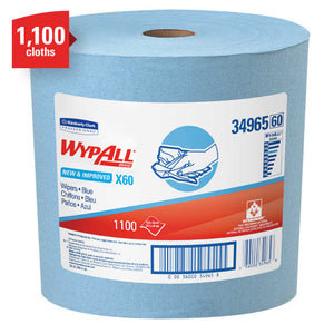 WypAll X60 Jumbo Perforated Wiper Roll Blue 1100 Sheets - image 1