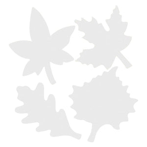 Zart Colour Diffusing Leaves pack of 80 white porous paper leaf shapes