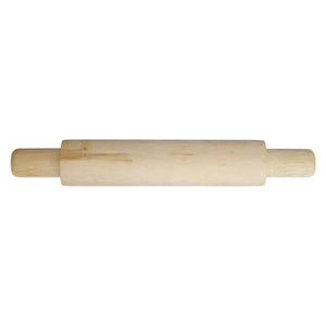 Zart 25cm wooden rolling pin with handles, suitable for clay and plasticine modelling