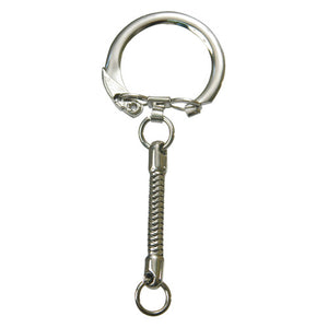 Zart Silver Round Key Chains Pack of 10. Zart silver round keychains pack of 10 laid out on a flat surface.