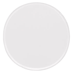Zart White Fabric Frisbees 25cm Pack of 5. Zart white nylon fabric frisbee 25cm with storage pouch, front view.