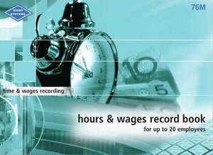 Zions Hours and Wages Record Book Medium - image 1