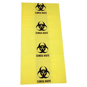 Aerohazard Biohazard Waste Bag 50L 55um 630 x 800mm Pack of 10