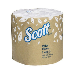 Scott Toilet Tissue White 2 Ply 400 Sheets Box of 48