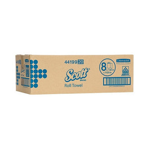 Scott Long Roll Hand Towel 140m White Box of 8