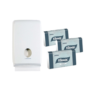 Kleenex Compact Hand Towel Starter Pack 1 Dispenser and Pack of 15 Towels
