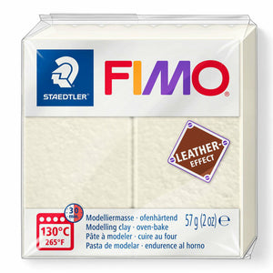 Staedtler FIMO Leather-Effect Ivory oven-bake polymer clay
