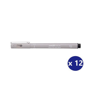 Uni Pin Fineliner 0.5mm Light Grey Box of 12
