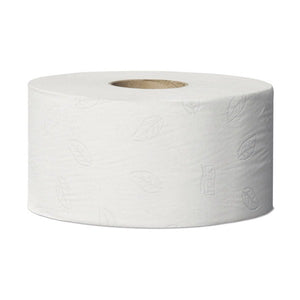 Tork Recycled Mini Jumbo Toilet Roll 2 Ply Advanced T2 White Carton of 12 Rolls
