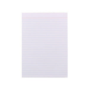 Quill Bank Pad Ruled 60gsm A4 100 Leaf White Box of 10