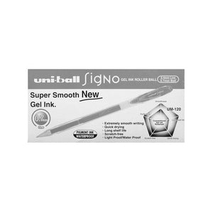Uni-Ball Signo Gel Ink Pen 0.7mm Black Box of 12