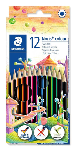 Staedtler Noris Colour Coloured Pencils Assorted Box 12 185 C12