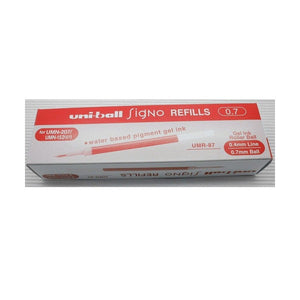 Uni-Ball UMR-87 Refill for Signo Retractable Pen 0.7mm Red Box of 12