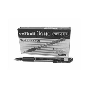 Uni-Ball Signo Gel Grip Rollerball Pen 0.7mm Black Box of 12