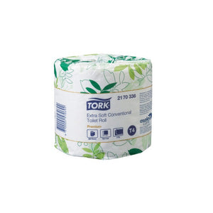 Tork Extra Soft Conventional Toilet Roll 2 Ply Premium T4 White Carton of 48 Rolls