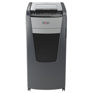 Rexel Optimum AutoFeed+ 600X cabinet shredder, front view