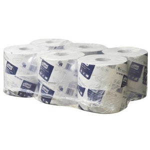 Tork Soft Mini Jumbo Toilet Roll 2 Ply Advanced T2 White Carton of 12 Rolls