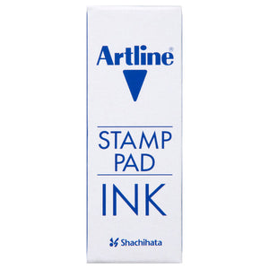 Artline Stamp Pad Ink box printed in blue