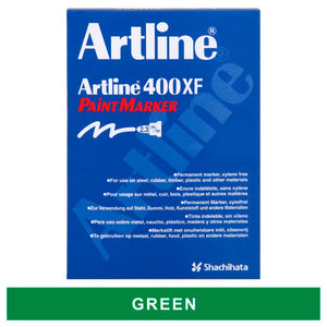 Artline 400 Paint Marker 2.3mm Bullet Green Box of 15
