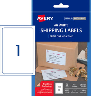 Avery International Shipping Labels A6 L7175 Clip Strip 12 Packs