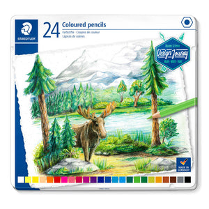 Staedtler Coloured Pencils Tin 24 Assorted 146C M24