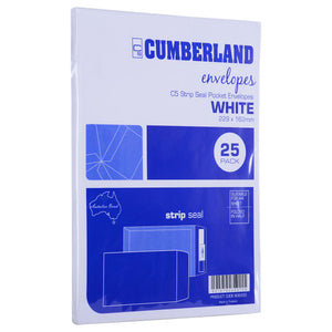 Strip Seal Pocket Envelope C5 85gsm 229 x 162mm White Box 500