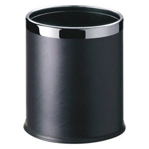 Dolphy Leatherette Room Bin Round 10L Black