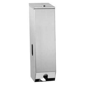 Dolphy Stainless Steel Double Toilet Roll Dispenser Silver