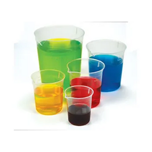 Graduated Plastic Beakers Set of 5