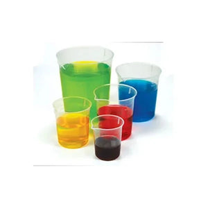 Graduated Plastic Beakers Set of 5