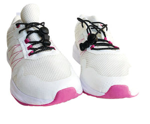 Never Tie Shoelaces Black 100cm Elastic No Tie Laces Contains Latex