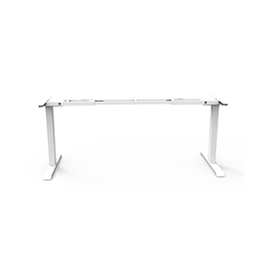 Rapidline Boost Static single sided fixed height frame in white, front view on a plain background showing the telescopic beam and legs