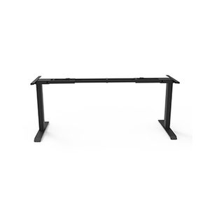 Rapidline Boost Static single sided fixed height frame in black, front view showing the telescopic beam and two legs