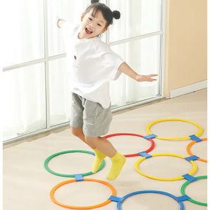 Jumping Ring Game Set 10 Colourful Rings with Activity Guide