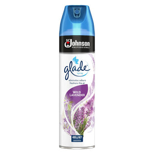 Glade Air Freshener Aerosol Wild Lavender 400g Pack of 12