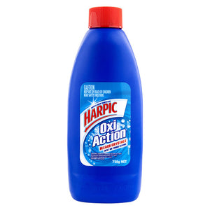 Harpic Oxi Action Bleach Crystals Toilet Cleaner 750g Pack of 6
