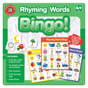 Learning Can Be Fun Bingo Rhyming Words