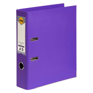 Marbig Lever Arch File PE Linen A4 Purple