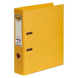 Marbig Lever Arch File PE Linen A4 Yellow