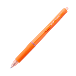 PILOT Acroball 150 Hybrid Retractable Ballpoint Extra Fine Coral Orange Barrel Black Ink Box of 10