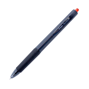 PILOT Acroball 150 Hybrid Retractable Ballpoint Fine Black Barrel Red Ink Box of 10