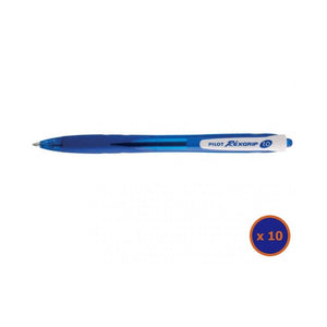 Pilot BegreeN Rexgrip Retractable Ballpoint Pen Medium Blue Box of 10