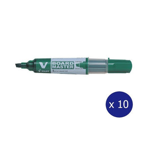 Pilot BegreeN V Board Master Whiteboard Marker Chisel Medium Green Box of 10